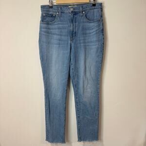 Madewell Light Wash Straight Leg Jeans